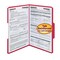 Smead Folders, 2 Fasteners, 1/3 AST Tab Cut, Legal, 50/BX, Red PK SMD17740 - alternate 1
